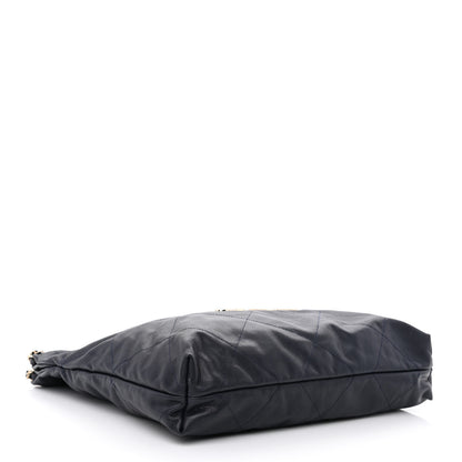 Chanel Shiny Caviar Quilted Chanel 22 Dark Blue 5 of 12