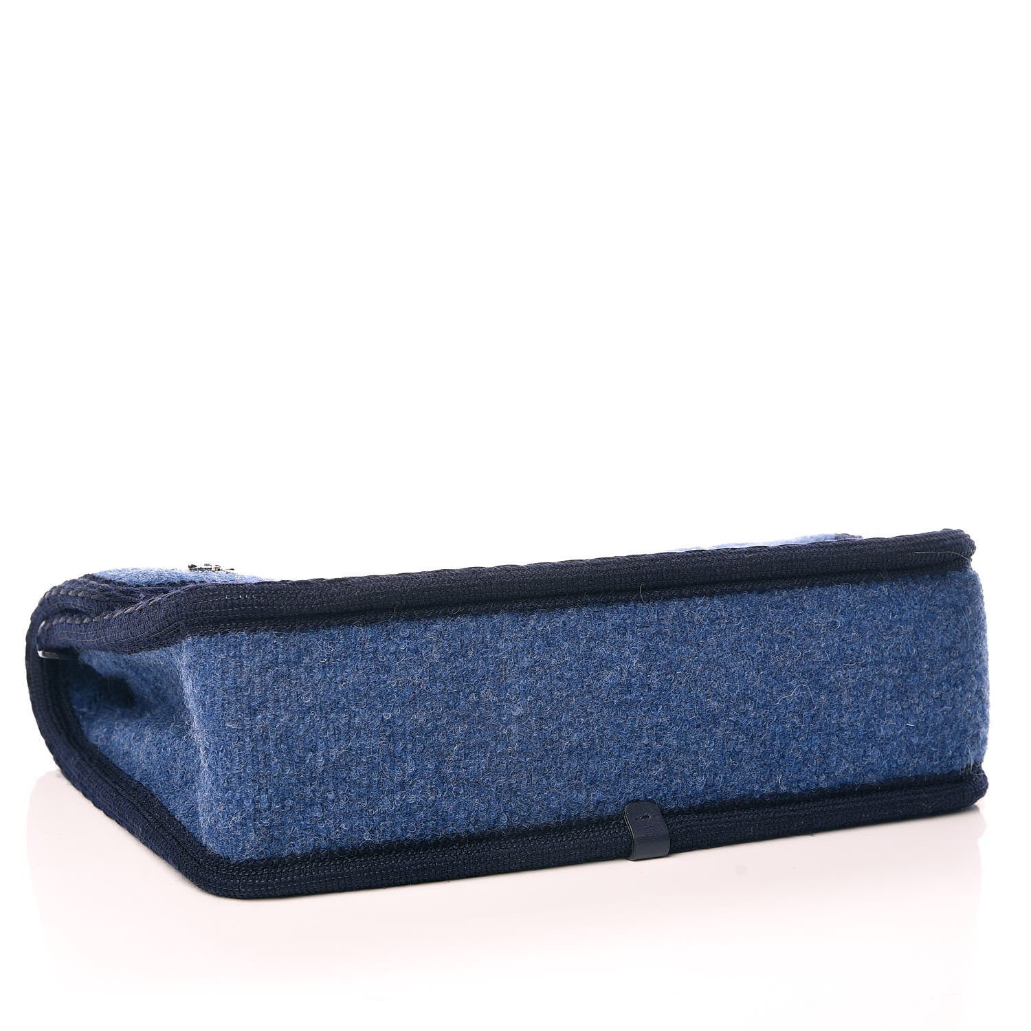 Chanel Wool Quilted Medium Edelweiss Single Flap Blue 4 of 11