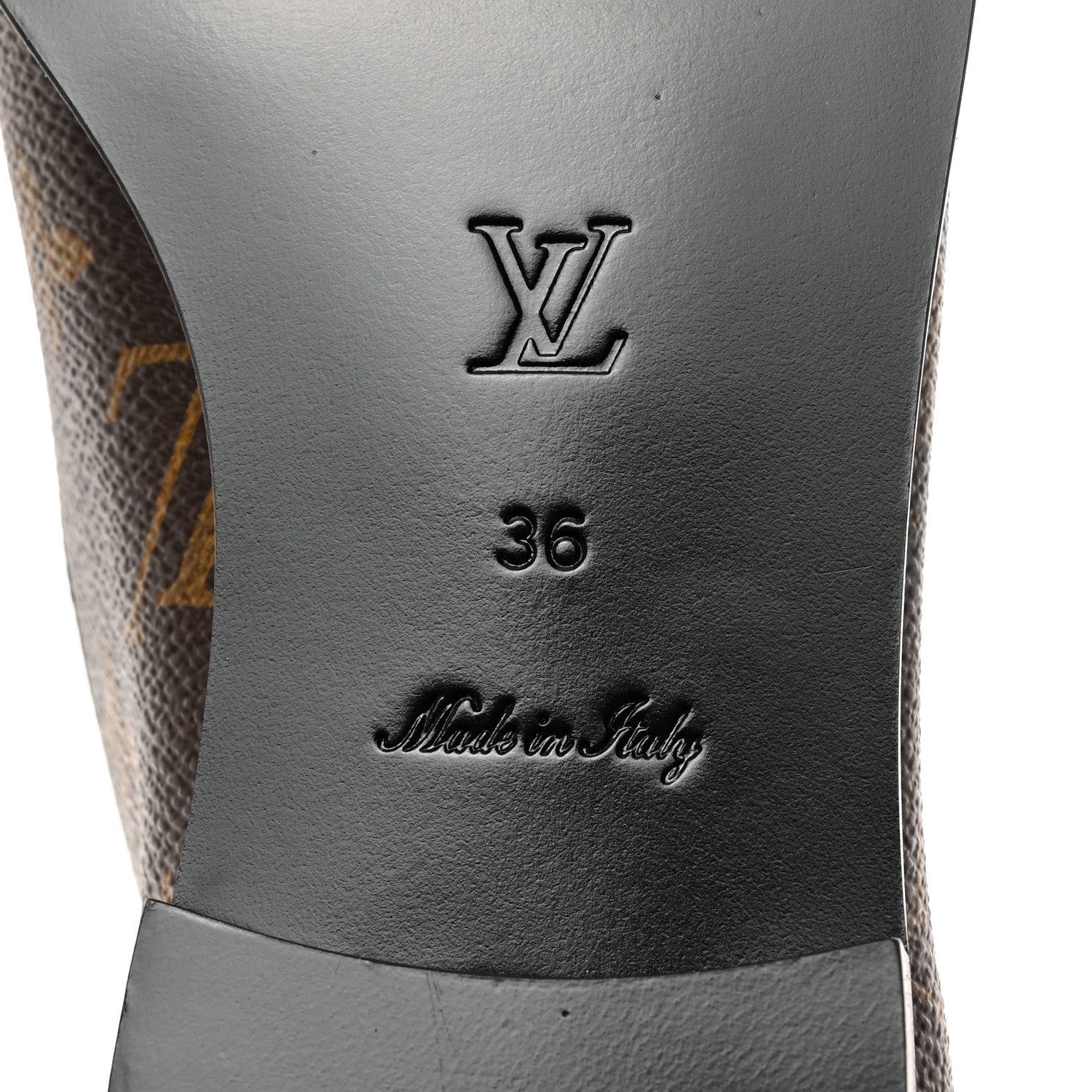 Louis Vuitton Monogram Society Loafers 36 9 of 10