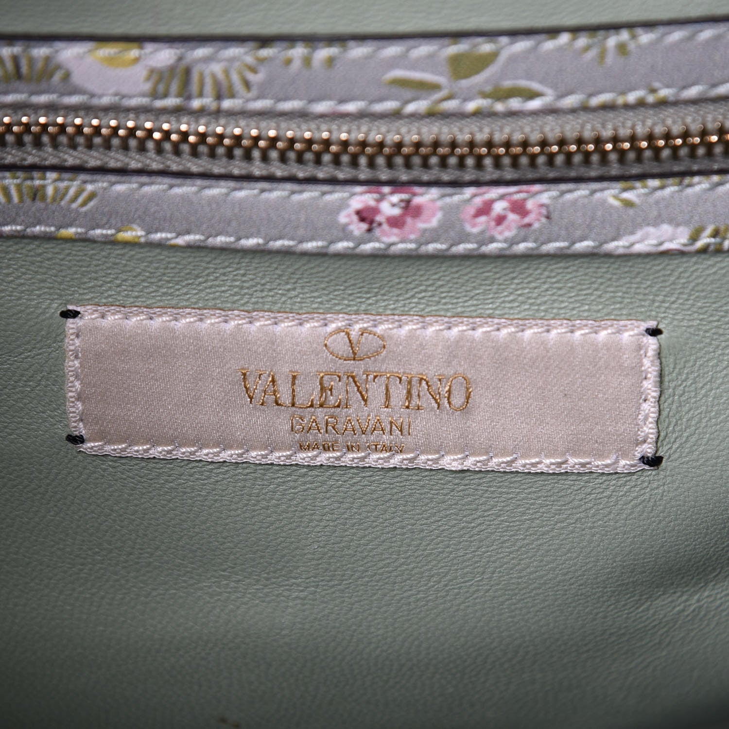 Valentino Garavani Calfskin Garden Couture Printed Small Mime Top Handle Bag Multicolor 6 of 13
