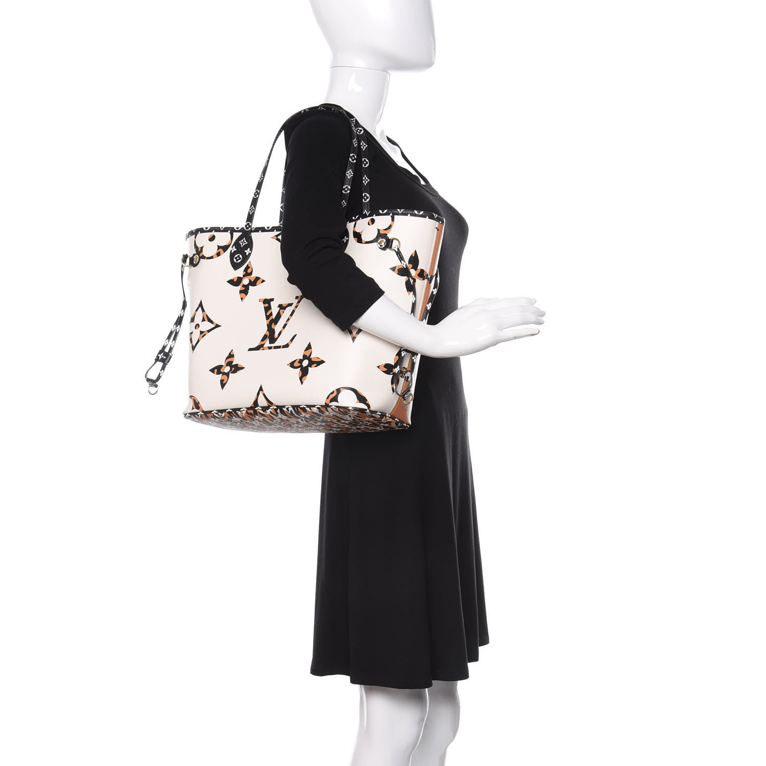 Louis Vuitton Monogram Giant Jungle Neverfull MM Ivory 2 of 11