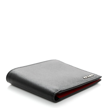 Prada Saffiano Bi-Fold Wallet Black 4 of 8