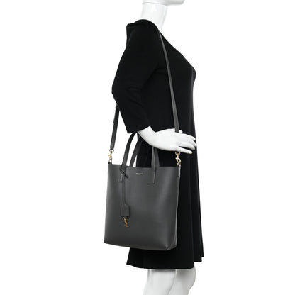 Saint Laurent Calfskin Toy Shopping Tote Earth Grey 2 of 13