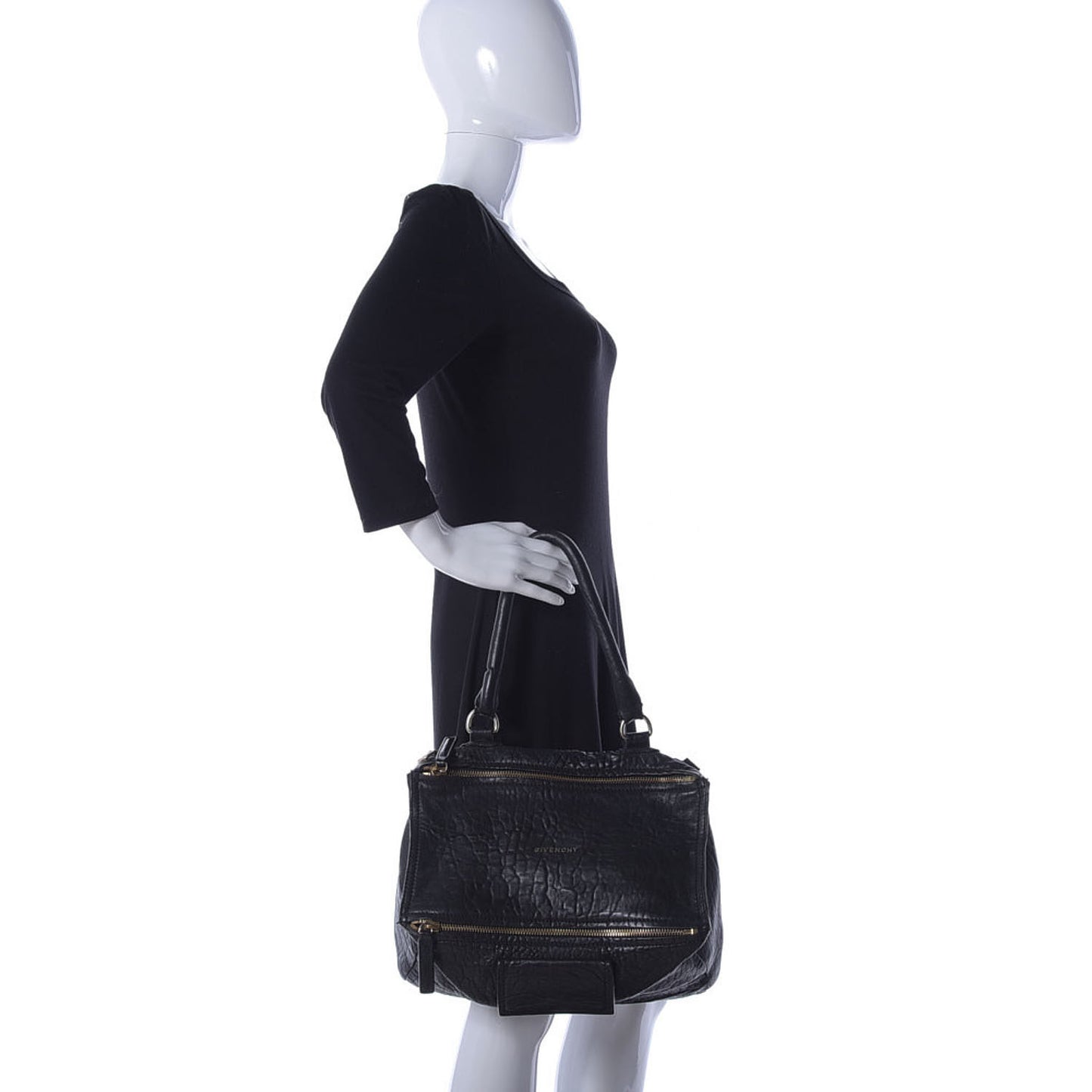 Pebbled Sheepskin Medium Pandora Black