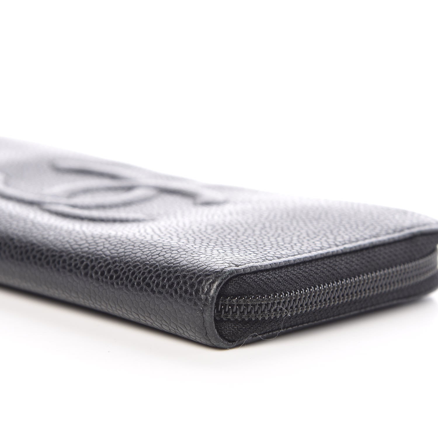 Chanel Caviar Large Timeless CC Zip Around Wallet Black 10 of 12