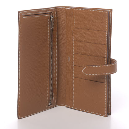 Hermes Epsom Bearn Gusset Wallet Gold 5 of 8