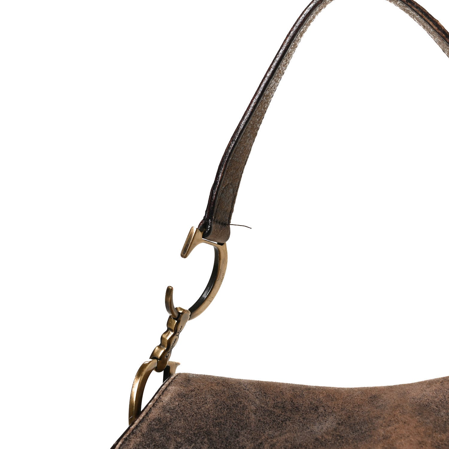 Christian Dior Calfskin Double Saddle Bag Brown 11 of 11