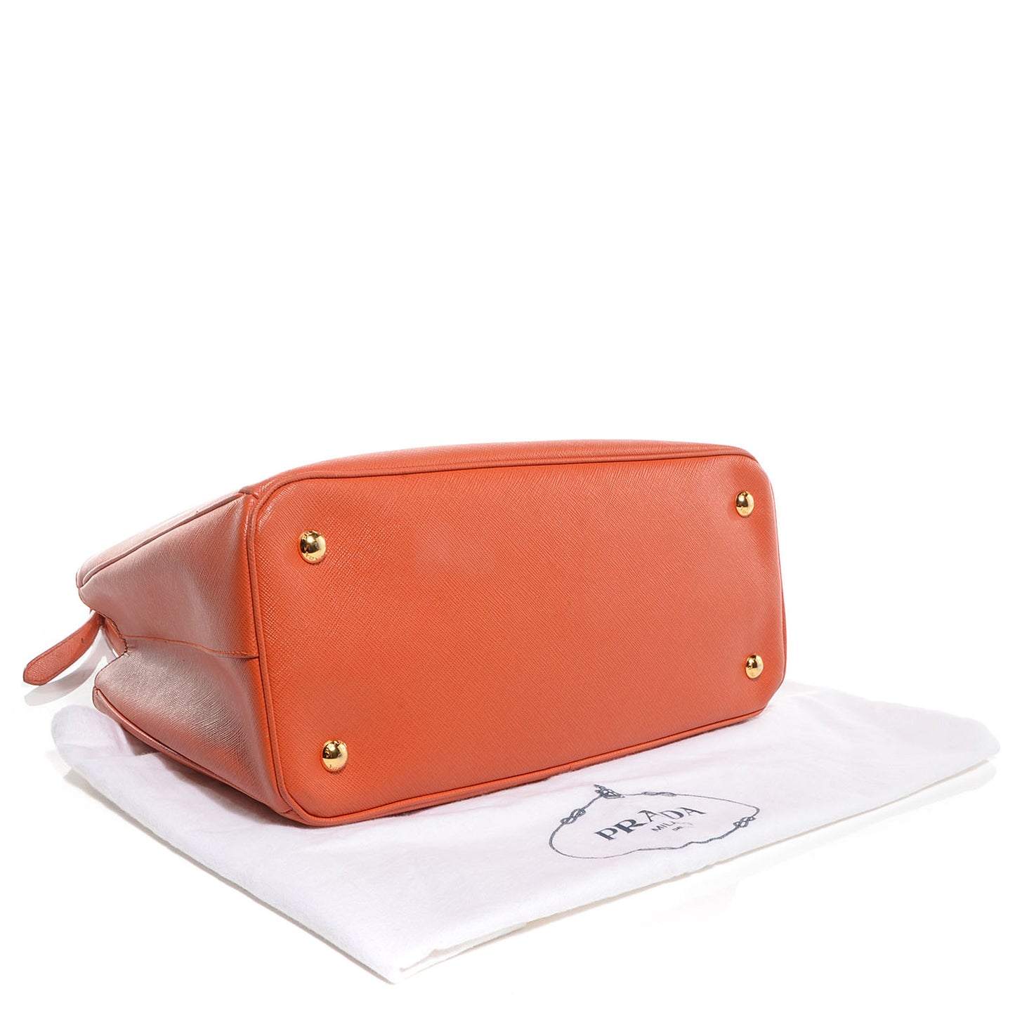 Saffiano Lux Medium Tote Papaya