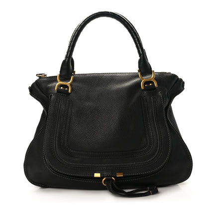 Chloe Calfskin Large Marcie Satchel Black 1 of 8