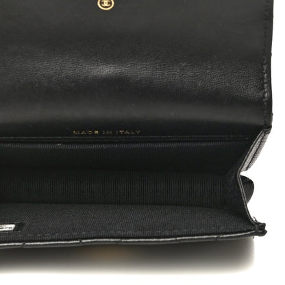 Chanel Lambskin Quilted CC Hook Card Holder Black 5 of 14