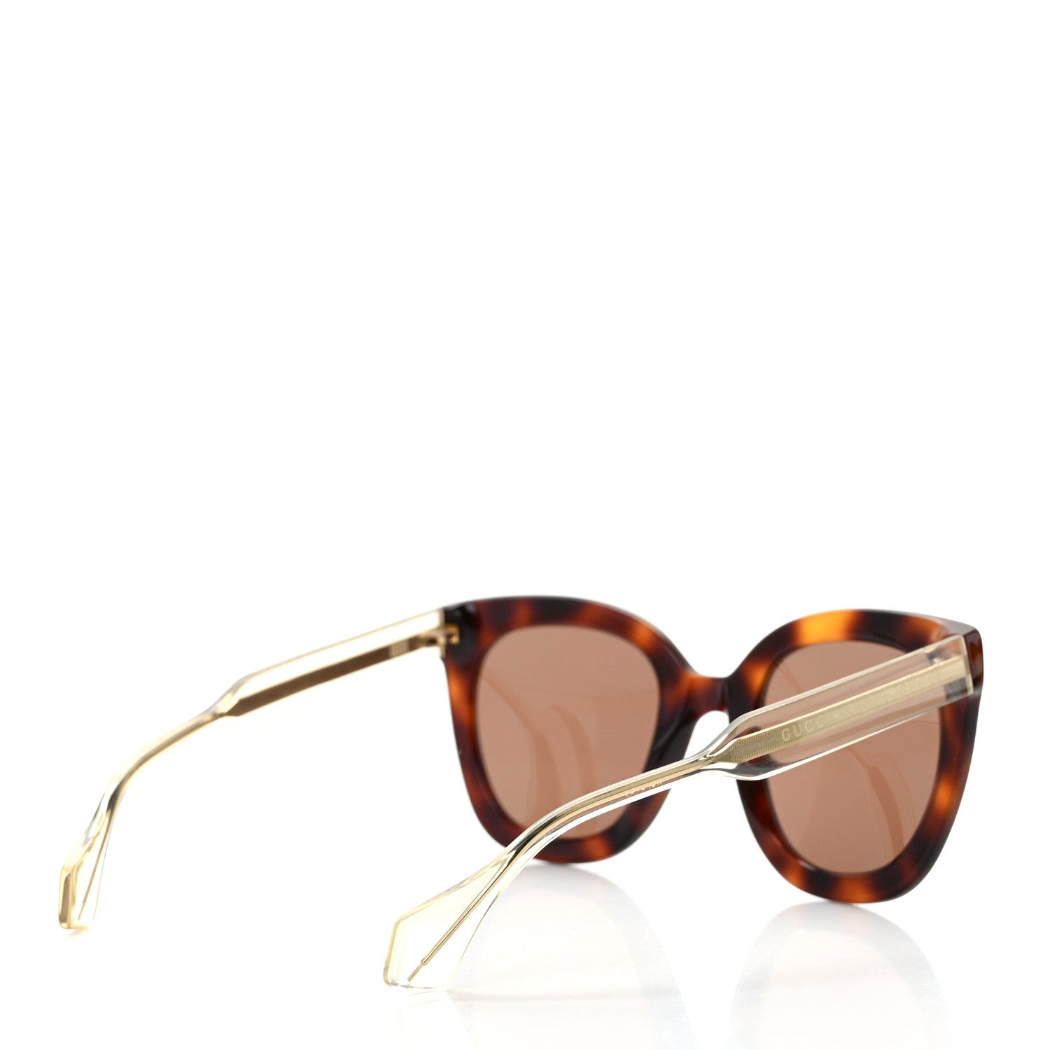 Gucci Acetate Crystal Square Sunglasses GG0564S Tortoise 4 of 8