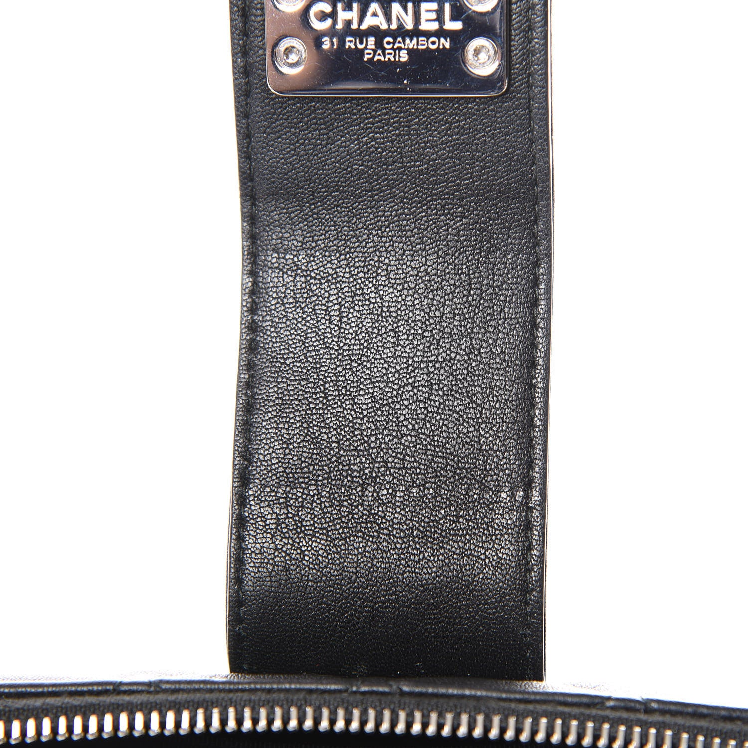 Chanel Lambskin Quilted CC Box Clutch With Chain Black 14 of 15