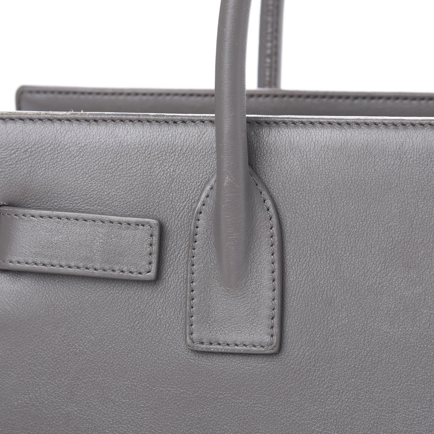 Saint Laurent Calfskin Baby Sac de Jour Fog 9 of 16