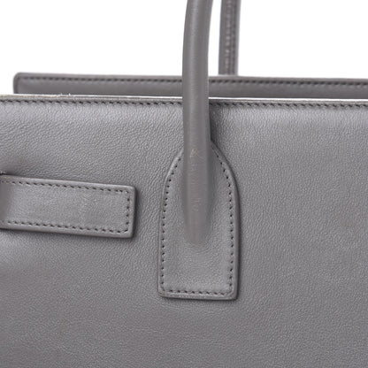 Saint Laurent Calfskin Baby Sac de Jour Fog 9 of 16