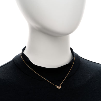 Cartier 18K Pink Gold Diamond XS Hearts and Symbols Necklace 2 of 4