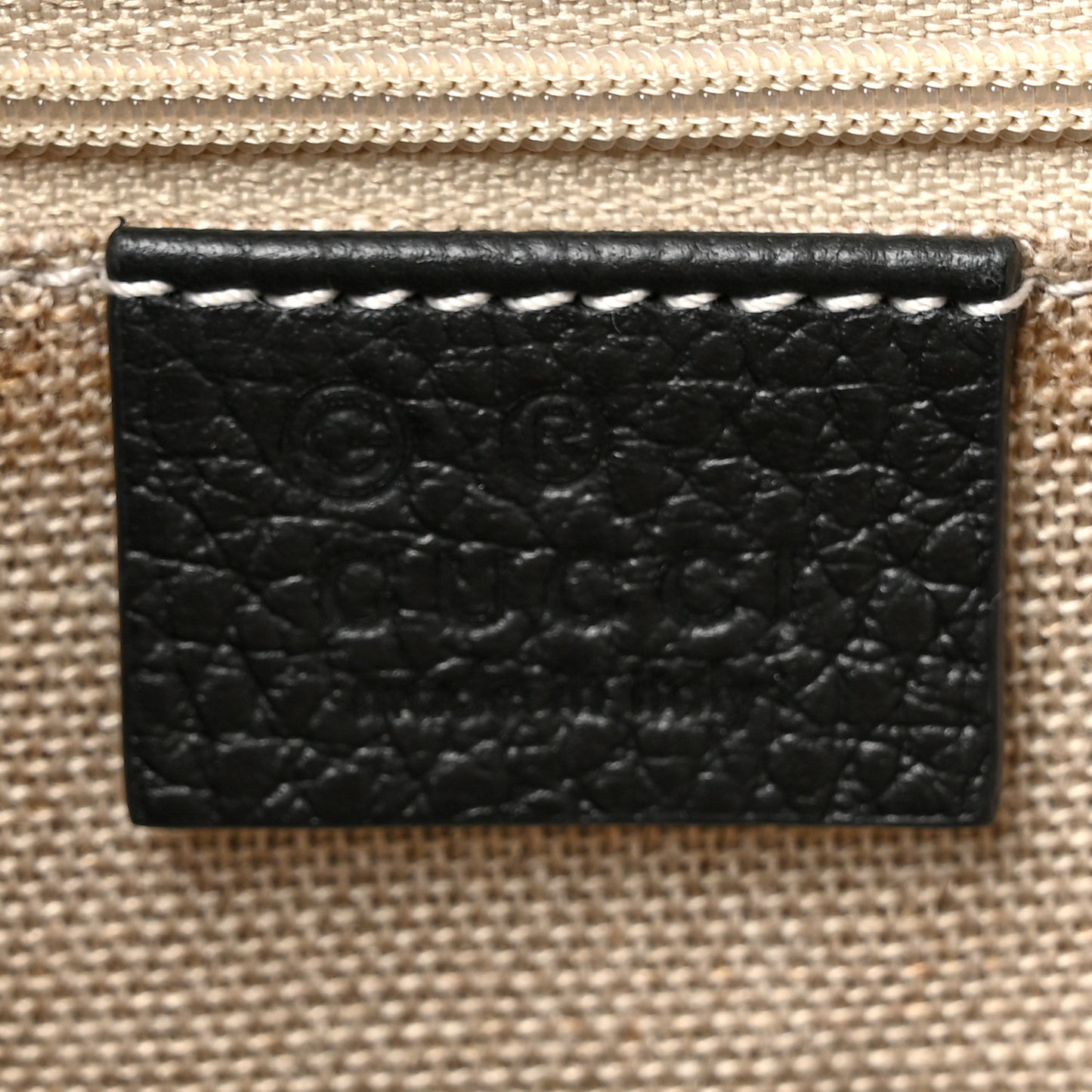 Dollar Calfskin Medium Interlocking G Top Handle Shoulder Bag Black