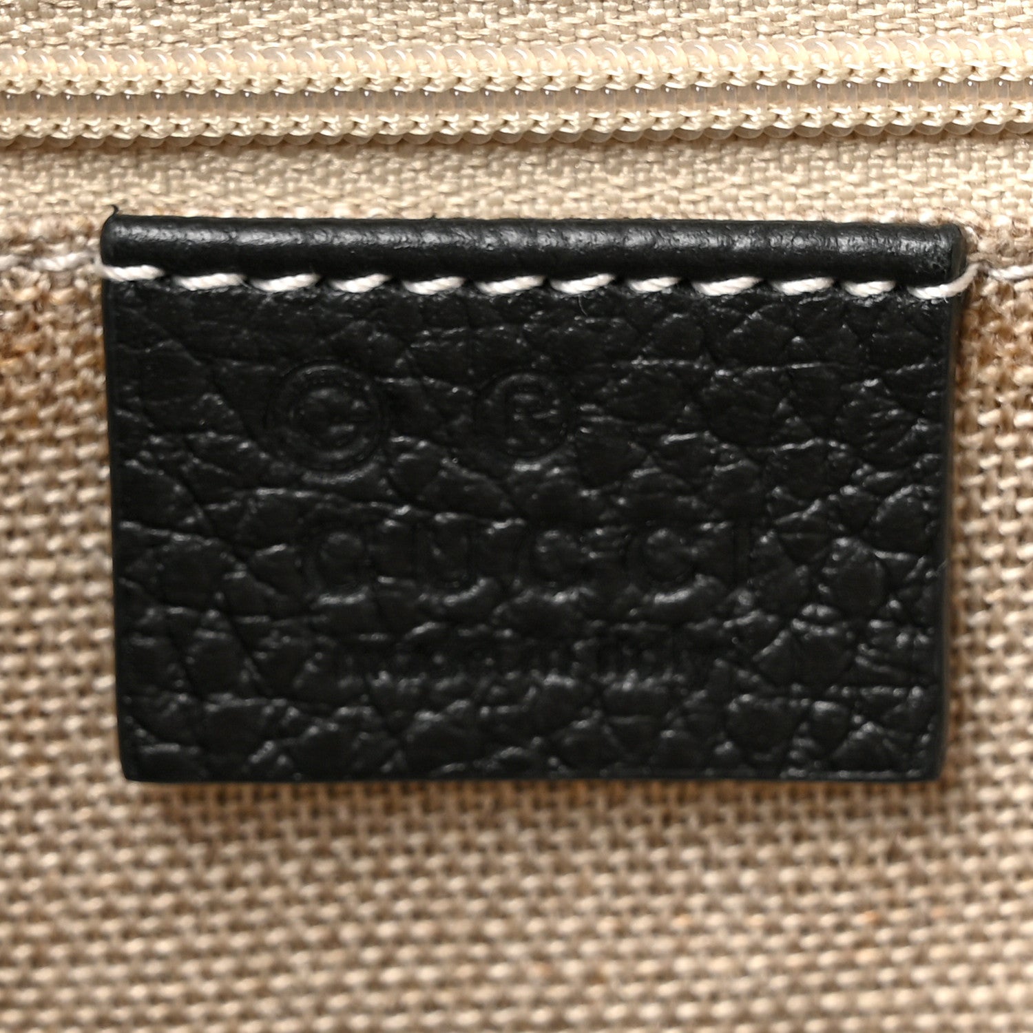 Gucci Dollar Calfskin Medium Interlocking G Top Handle Shoulder Bag Black 7 of 14