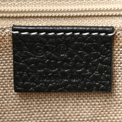 Gucci Dollar Calfskin Medium Interlocking G Top Handle Shoulder Bag Black 7 of 14