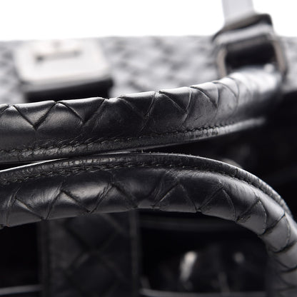 Bottega Veneta Light Calf Intrecciato Small Roma Black 18 of 19