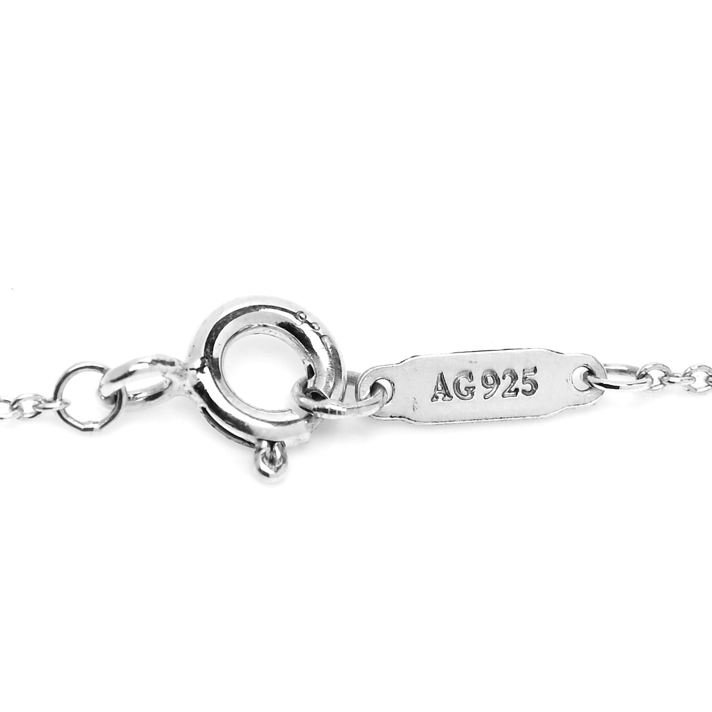 Sterling Silver Teddy Bear Charm Pendant Necklace