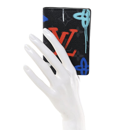 Louis Vuitton Monogram Eclipse LV Graffiti Pocket Organizer Multicolor 2 of 7