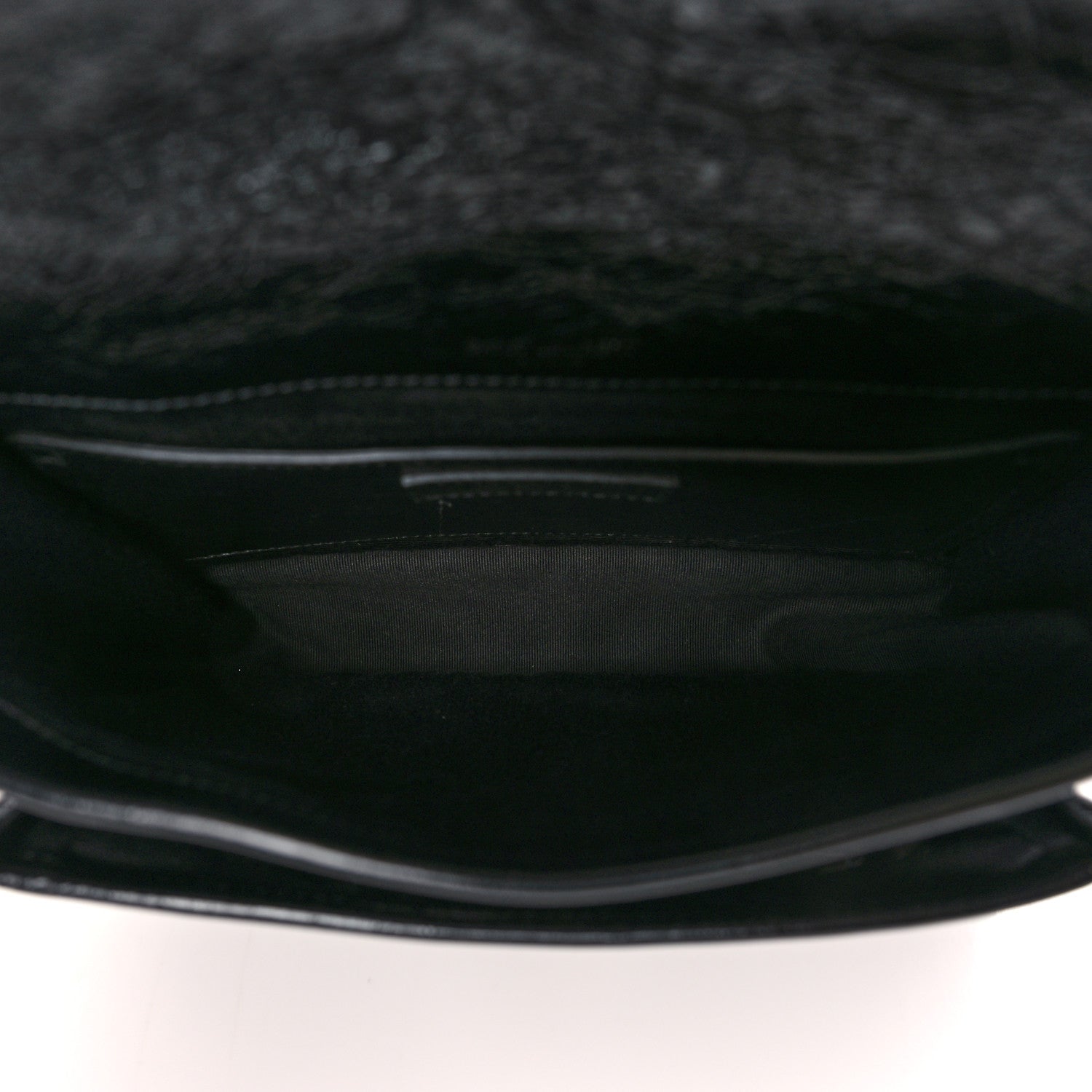 Saint Laurent Crinkled Calfskin Matelasse Monogram Baby Niki Chain Satchel Black 5 of 8