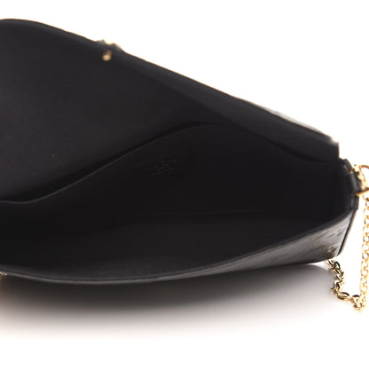 Louis Vuitton Empreinte Pochette Felicie Chain Wallet Black 5 of 9