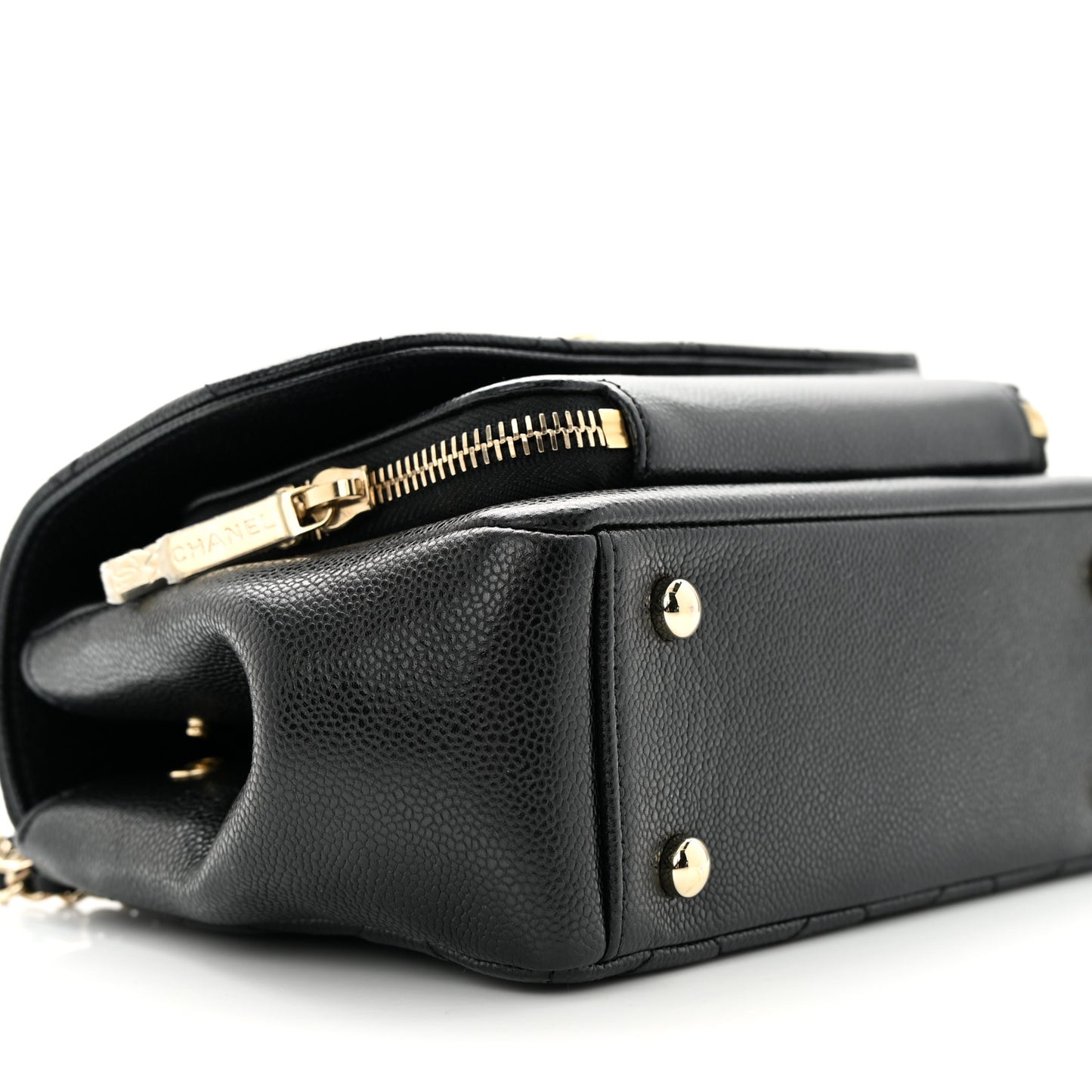Caviar Quilted Small Business Affinity Flap Black