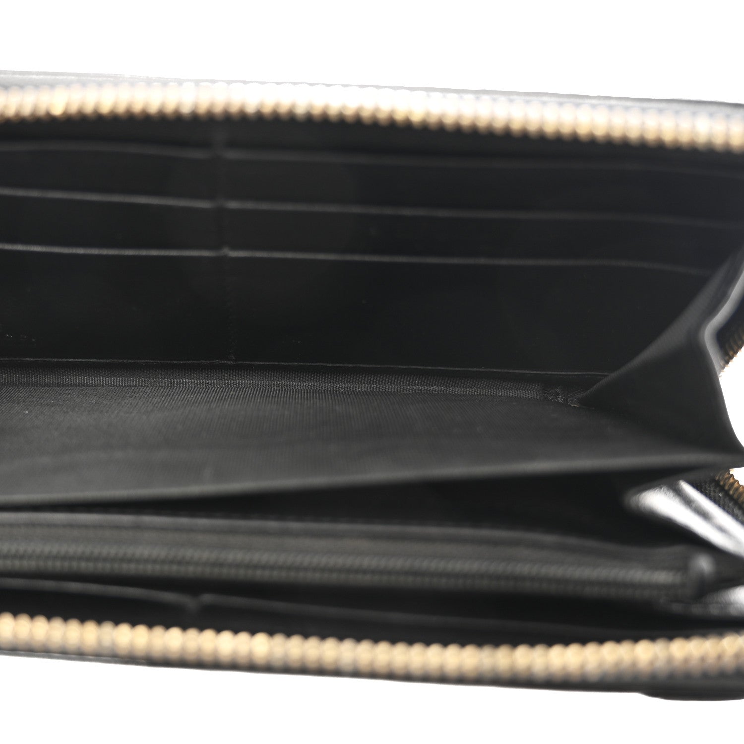 Gucci Patent Microguccissima Nice Zip Around Wallet Black 6 of 9