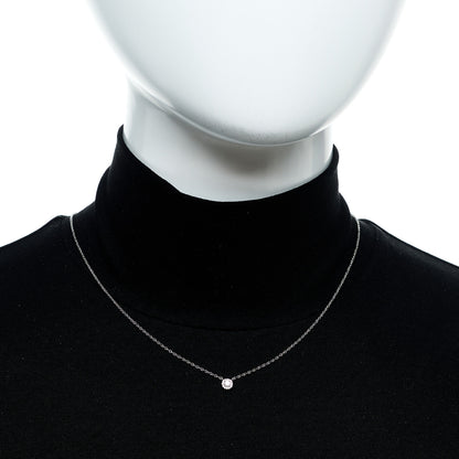 Tiffany Platinum Diamond .16ctw Soleste Pendant Necklace 2 of 5