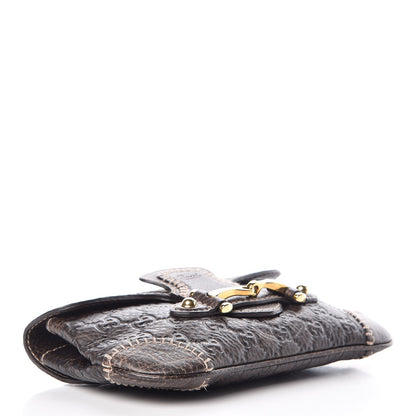 Gucci Guccissima New Pelham Clutch Dark Brown 4 of 8