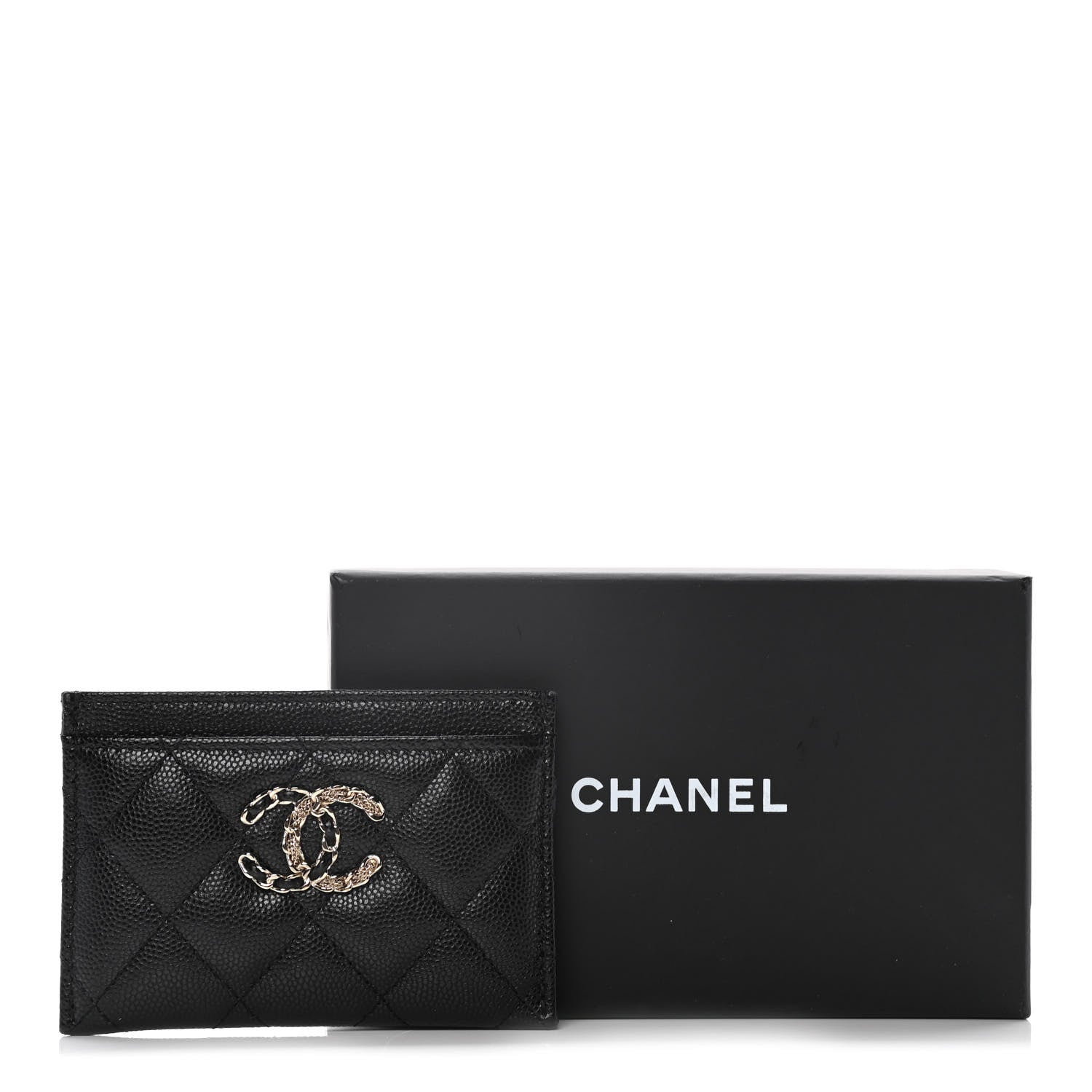 Chanel Caviar Quilted French New Wave Card Holder Black 14 of 14