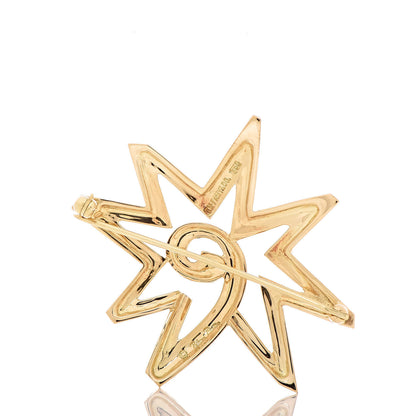 Tiffany 18K Yellow Gold Paloma Picasso Star Brooch Pin 3 of 4