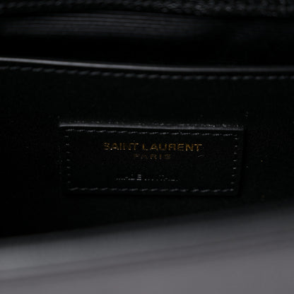 Saint Laurent Grain De Poudre Medium Classic Monogram Kate Tassel Satchel Black 7 of 9