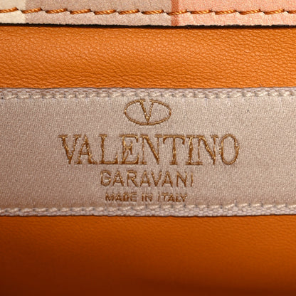 Valentino Garavani Vitello Native Couture 1975 Medium Glam Lock Rockstud Flap Mandarin Sorbet 5 of 12