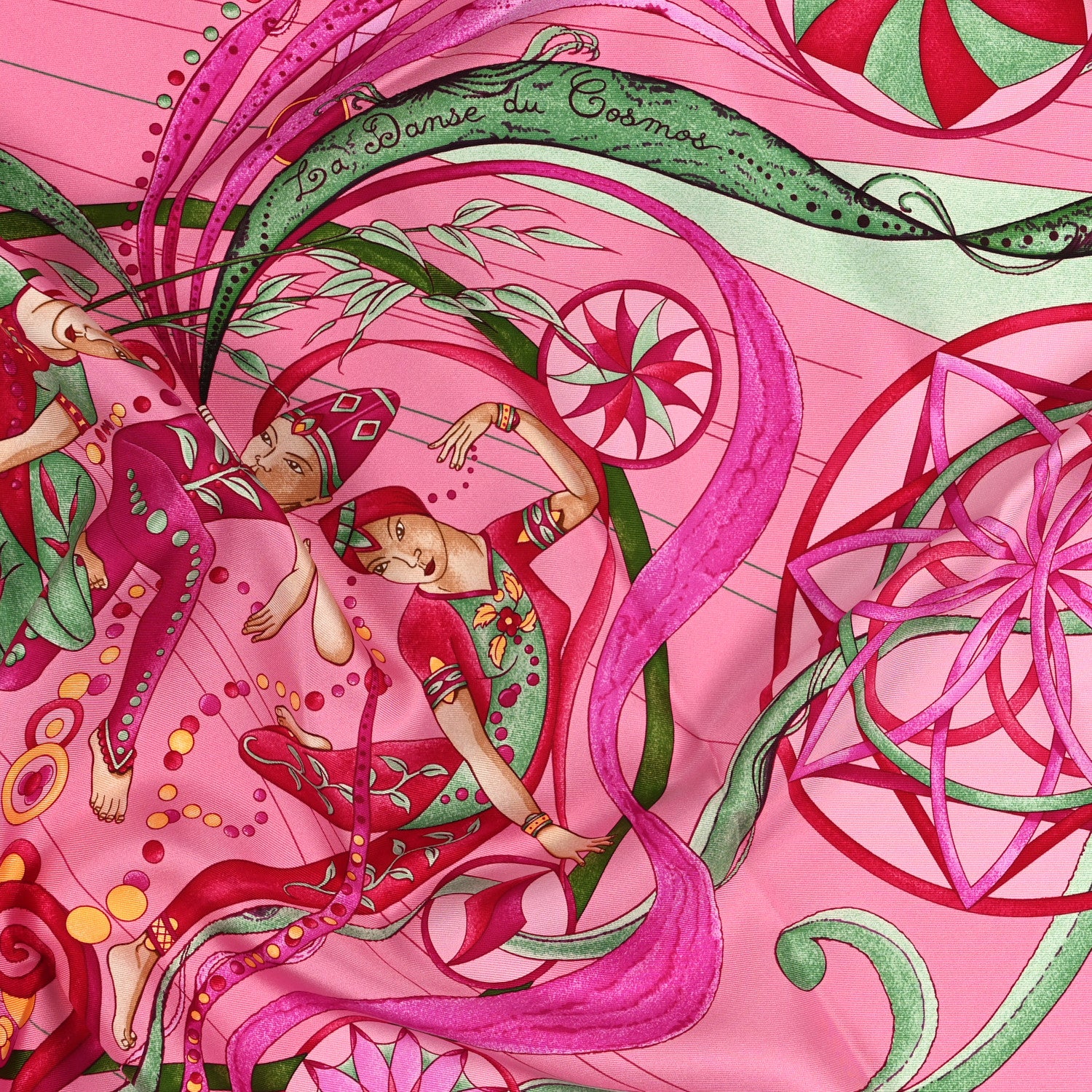 Hermes Silk La Danse Du Cosmos Scarf 90 3 of 5