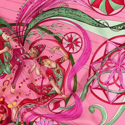 Hermes Silk La Danse Du Cosmos Scarf 90 3 of 5