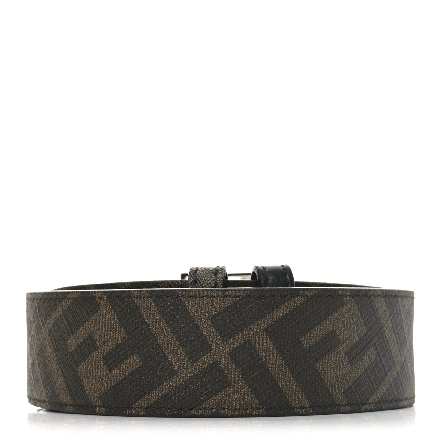 Cuoio Romano Glazed Fabric Enamel FF 1974 Reversible Belt 100 40 Black