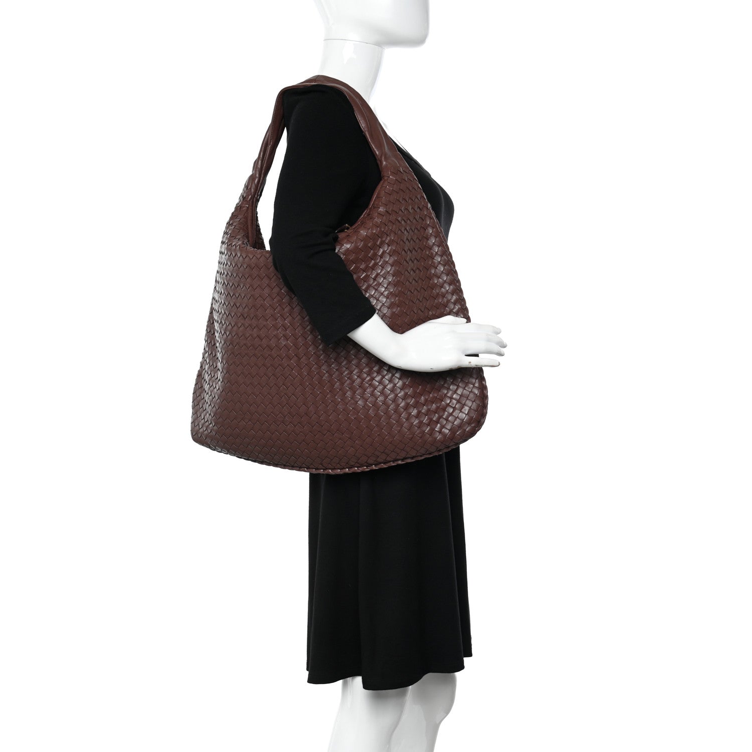 Bottega Veneta Nappa Intrecciato Maxi Veneta Hobo Truffle 3 of 12