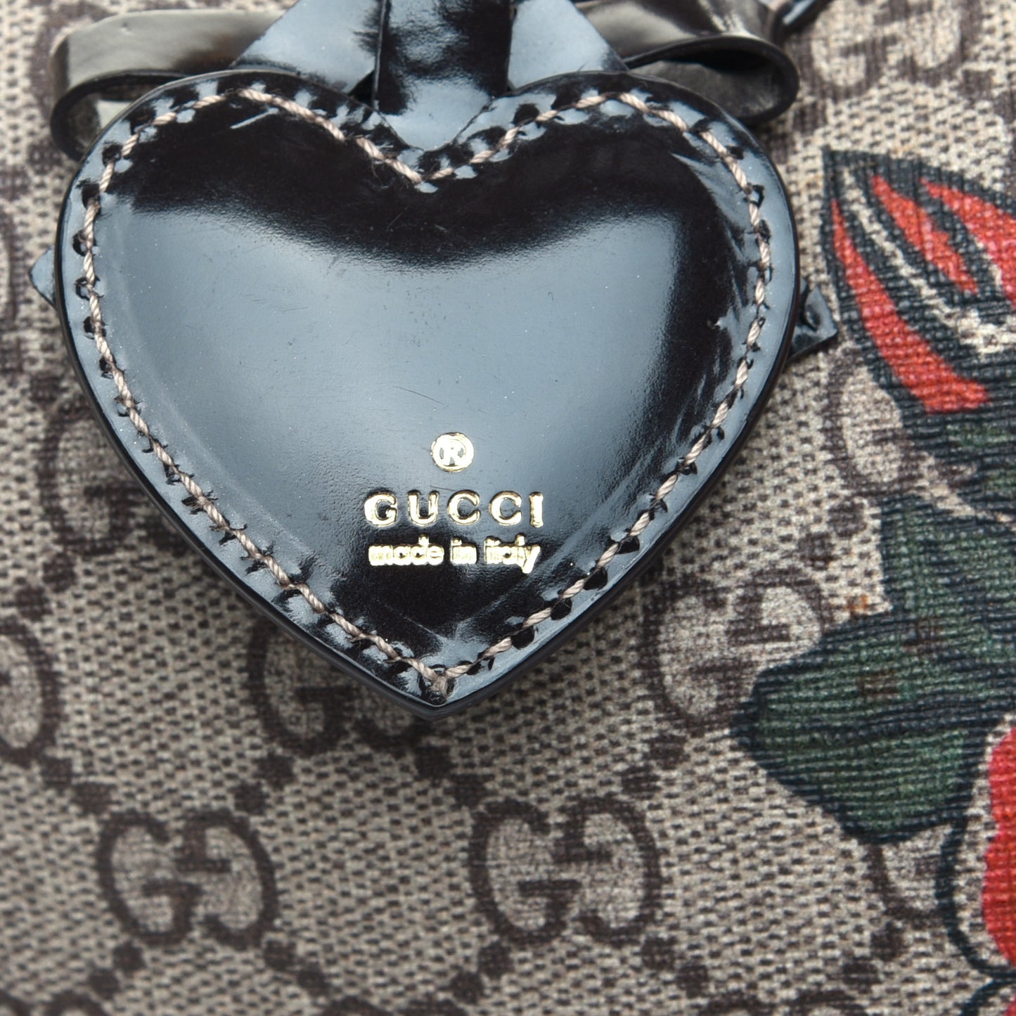 GG Plus Monogram Tattoo Heart Medium Joy Boston Dark Brown