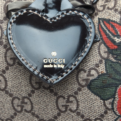 Gucci GG Plus Monogram Tattoo Heart Medium Joy Boston Dark Brown 10 of 15