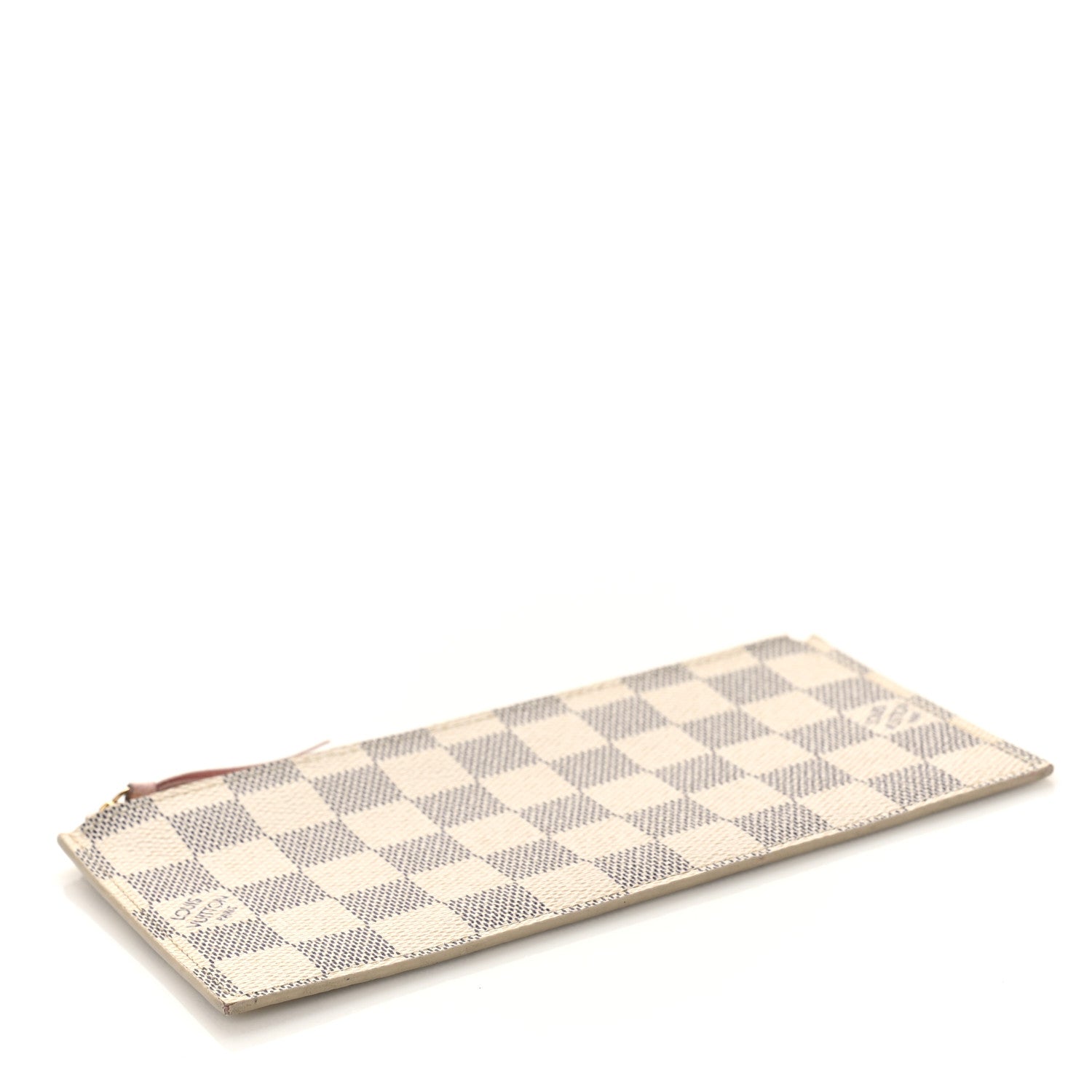 Louis Vuitton Damier Azur Felicie Chain Wallet Zippered Insert Rose Ballerine 4 of 8