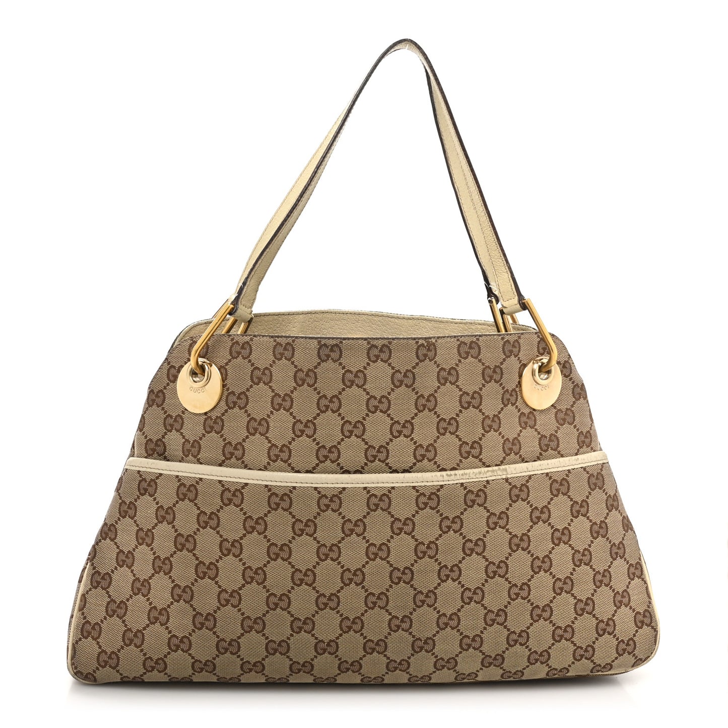Monogram Medium Eclipse Shoulder Bag Off White