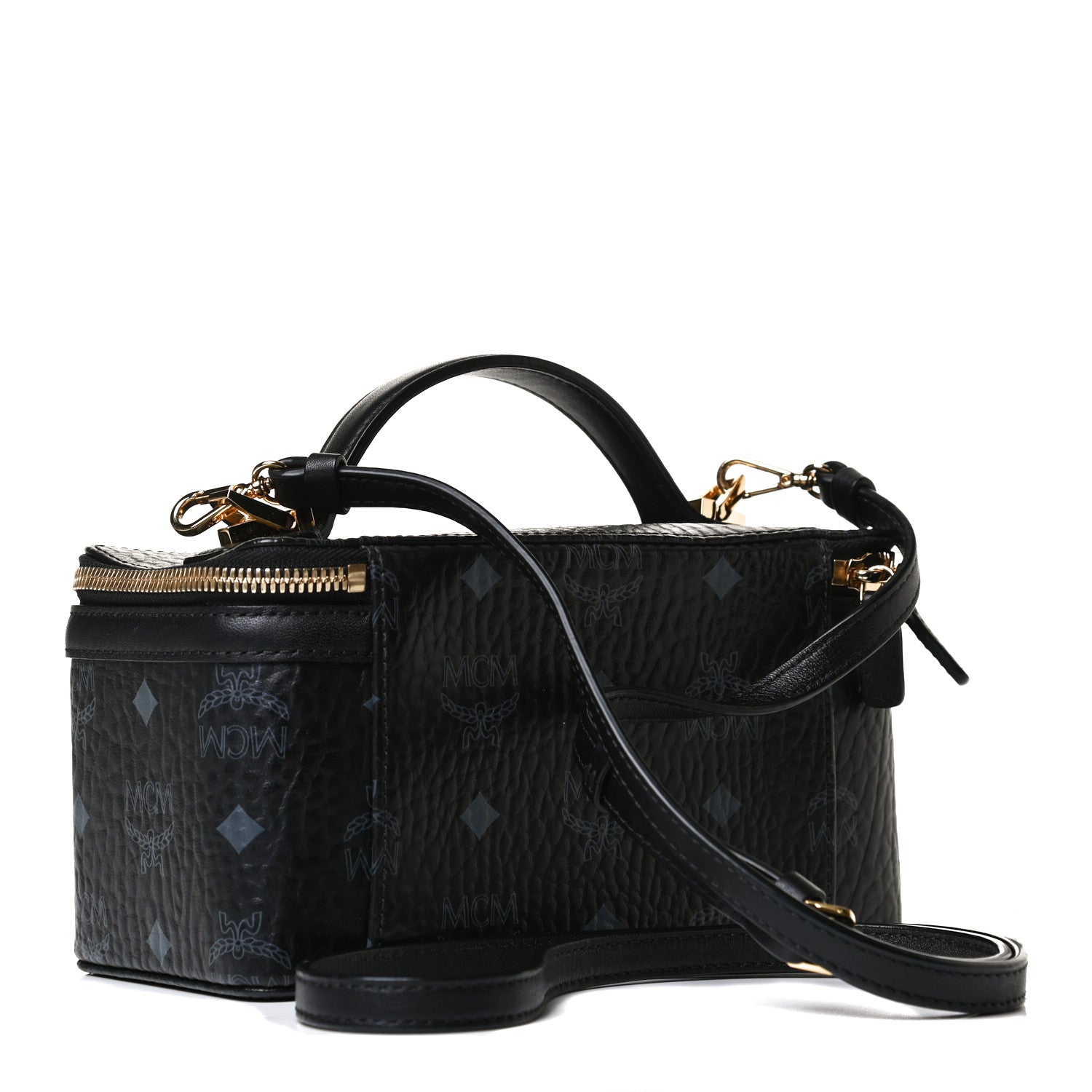 MCM Visetos Vanity Case Black 3 of 13