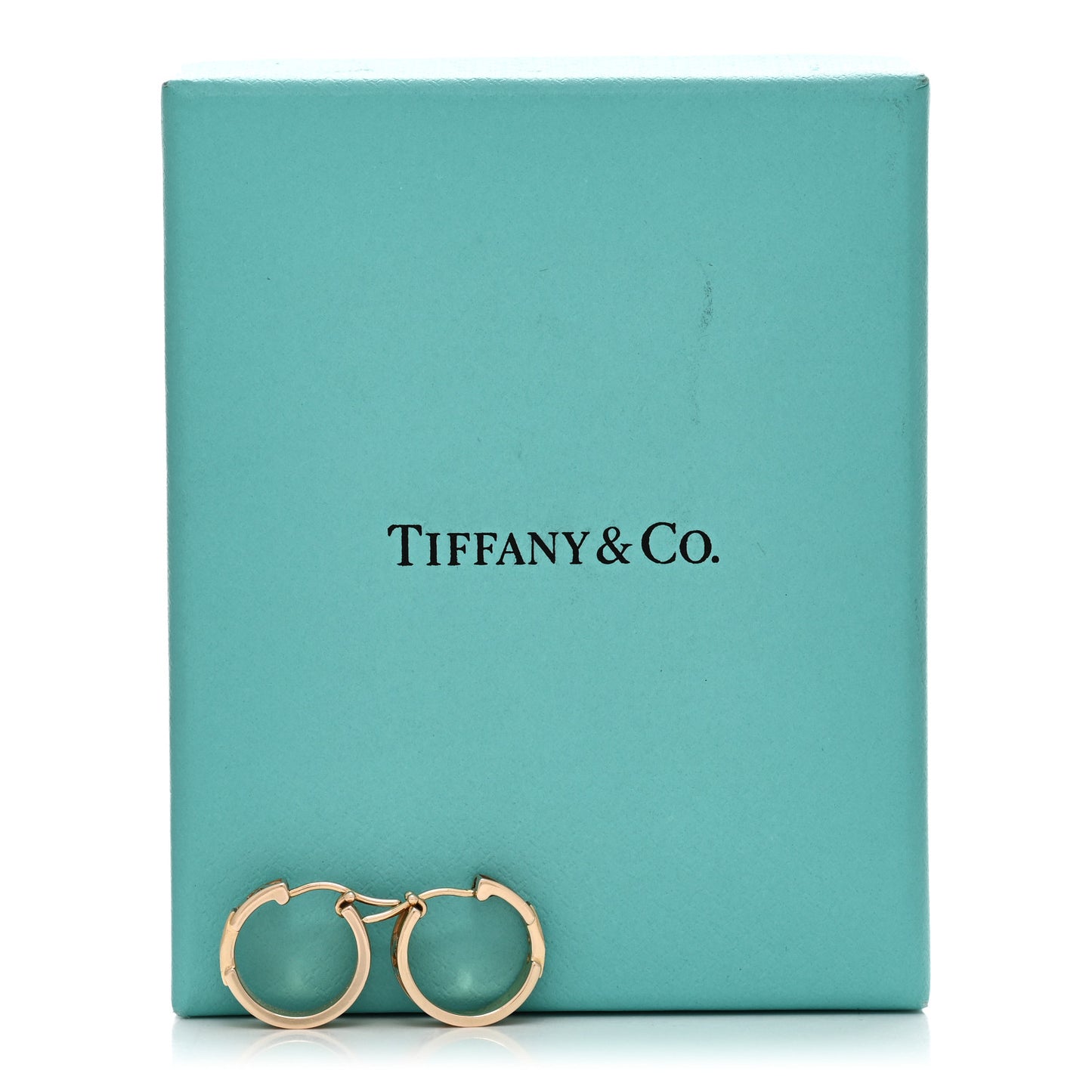 18K Rose Gold Diamond Atlas Hoop Earrings