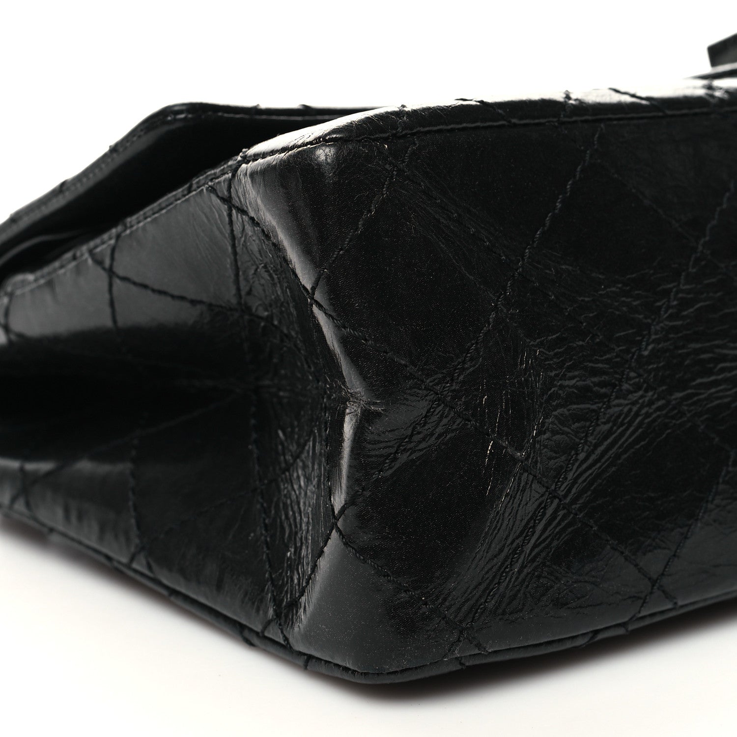 Chanel Glazed Calfskin Quilted 2.55 Reissue 226 Flap So Black 9 of 10