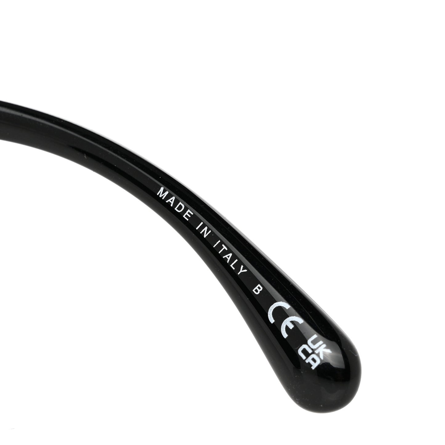 Acetate Strass Square Sunglasses 5422-B-A Black White