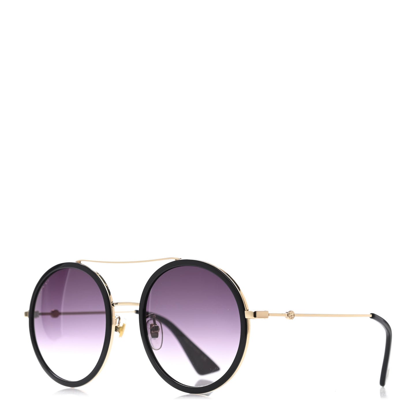 Metal Round Frame Sunglasses GG0061S Black