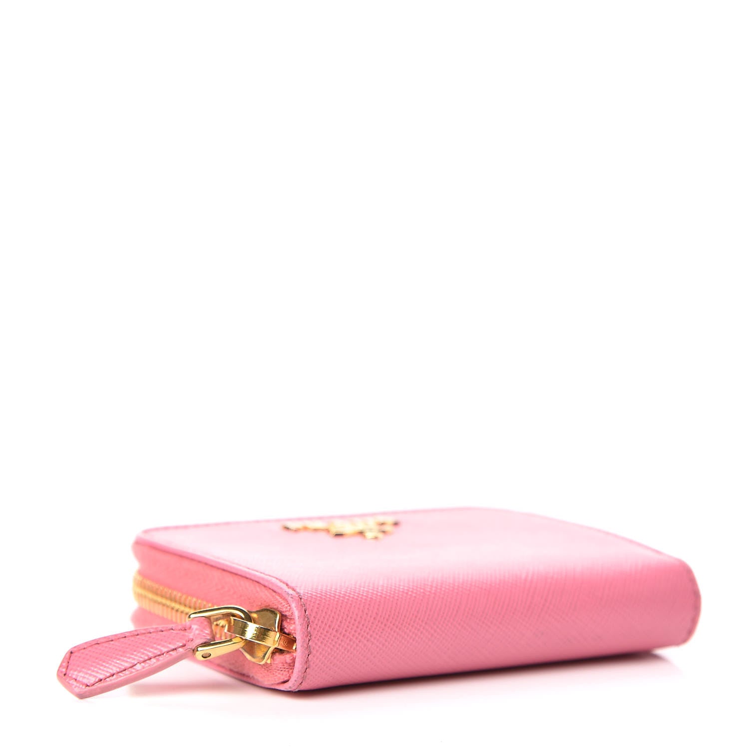 Prada Saffiano Metal Zip Coin Purse Geranio 4 of 10