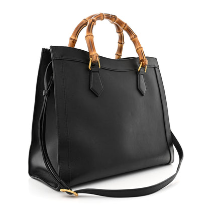 Gucci Wonka Grain Calfskin Medium Diana Tote Bag Black 3 of 20